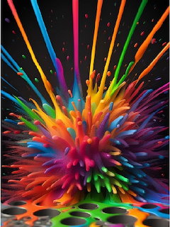 Colorful Paint Explosion