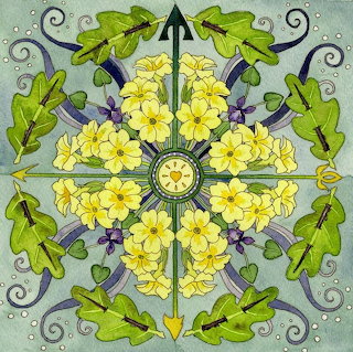 Yellow Flower Mandala Design