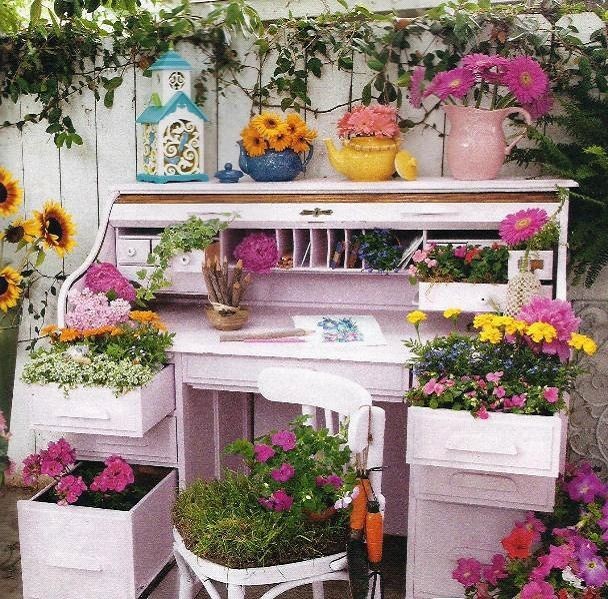 Garden Desk Flower Display