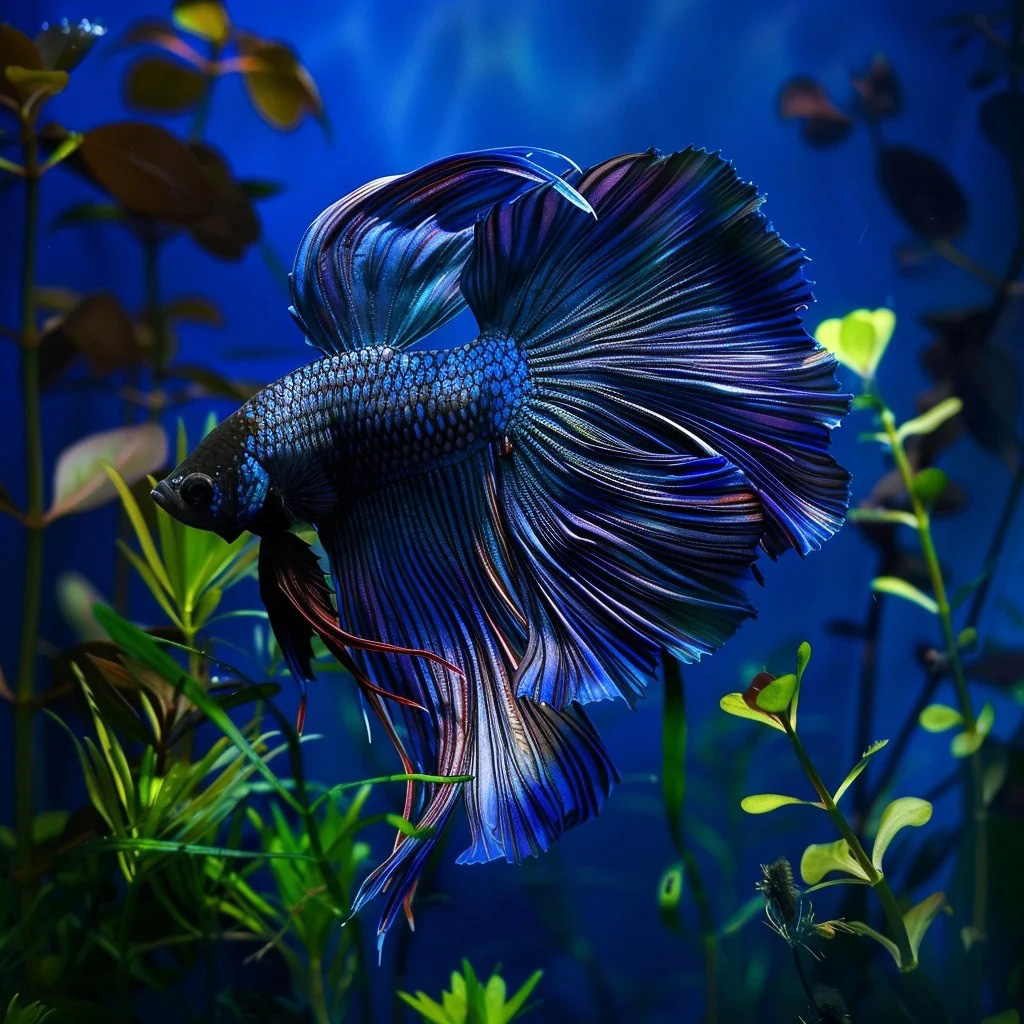 Blue Betta Fish