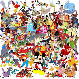 Disney Characters Collage
