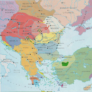 Medieval Romania Map