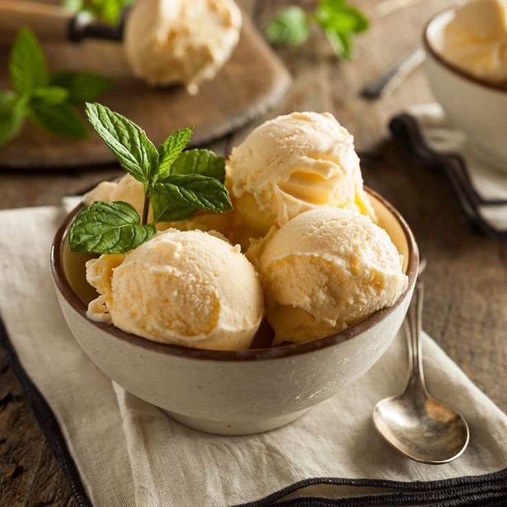 Vanilla Ice Cream Scoops