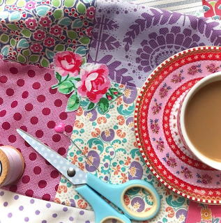Crafting Flatlay with Scissors