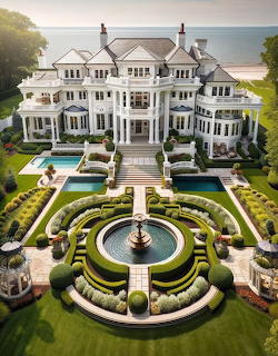 White Colonial Mansion