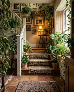Plant Filled Stair Hall