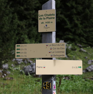 Mountain Trail Sign Post