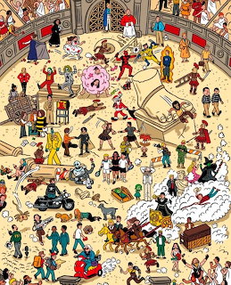 Busy Medieval Castle Scene