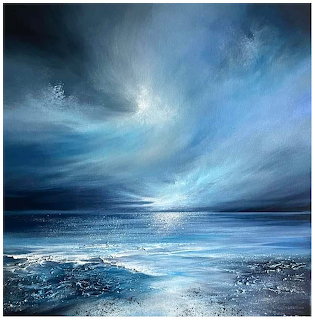Abstract Seascape Blue Sky