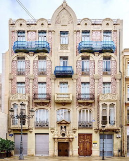 Art Nouveau Building Facade
