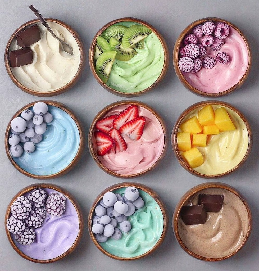 Colorful Yogurt Bowls
