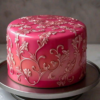Pink Decorated Cake