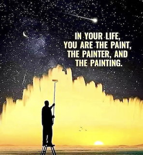 Painter Under Stary Sky