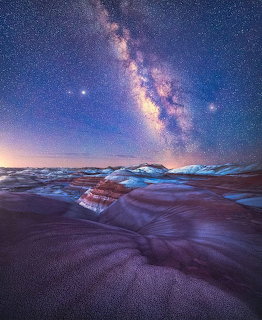 Milky Way Over Desert Dunes