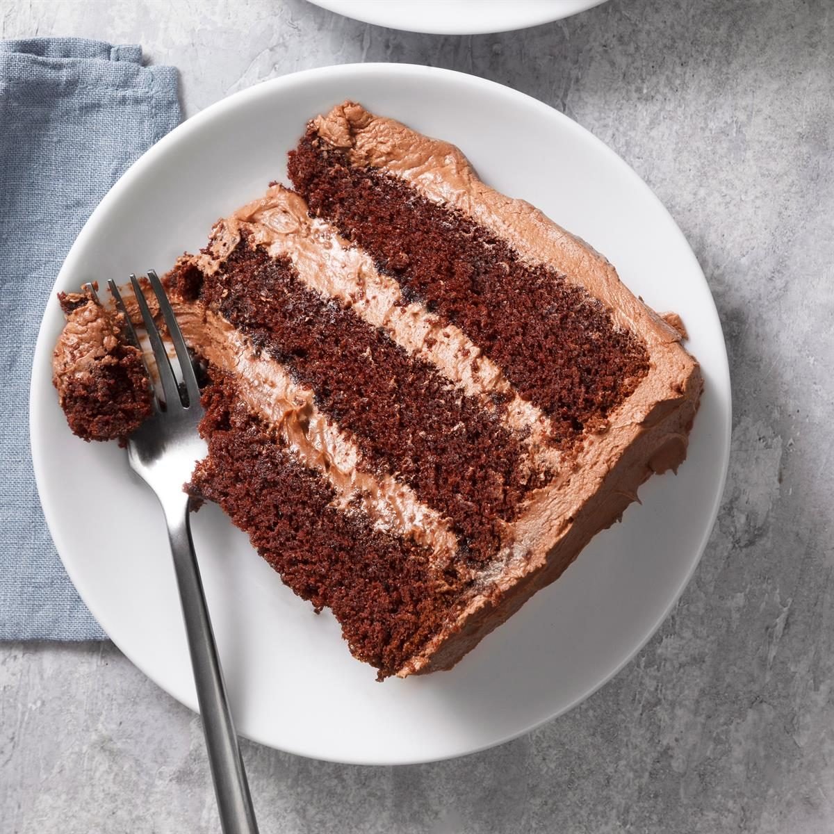 Chocolate Layer Cake Slice