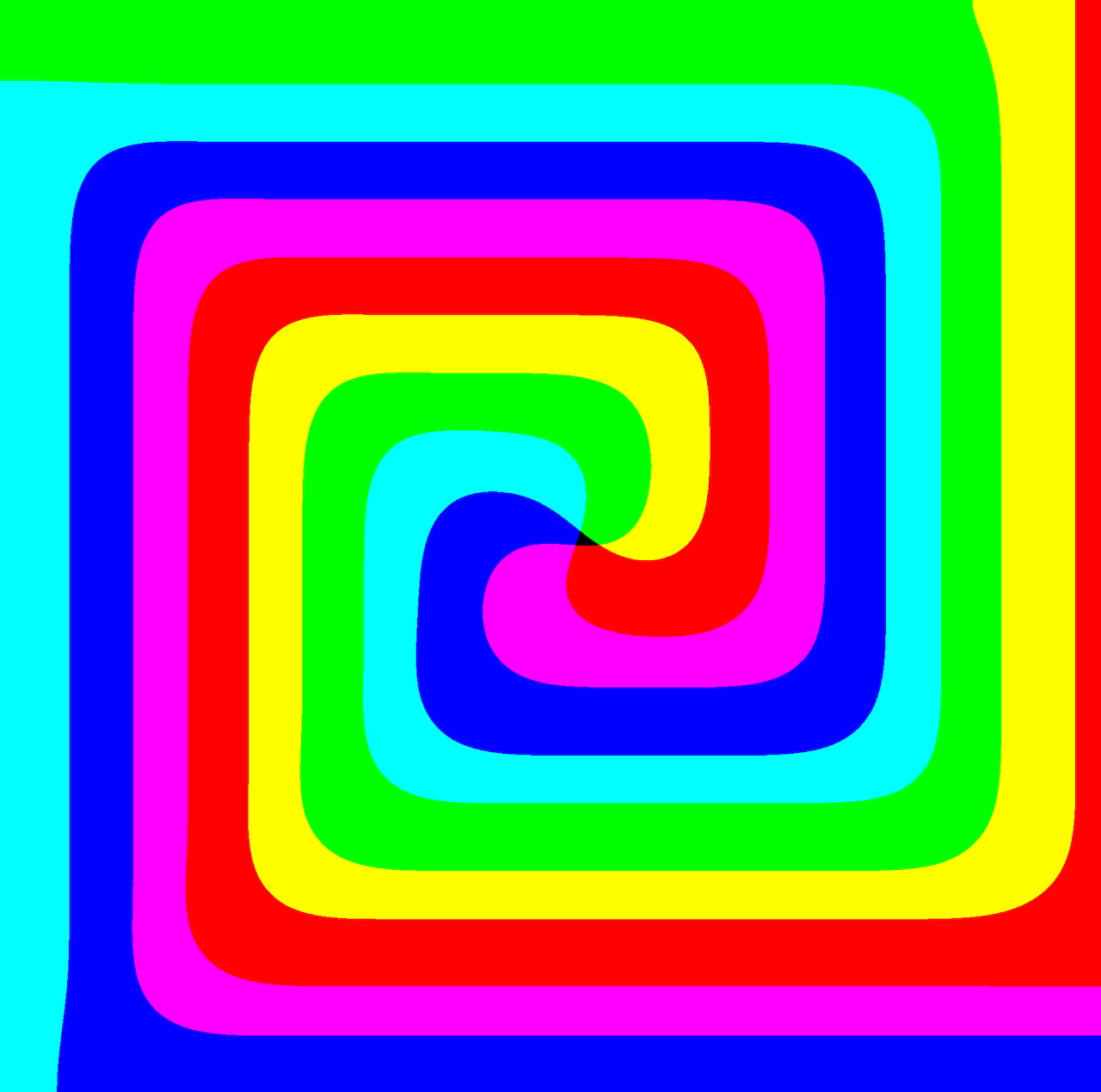 Rainbow Spiral Abstract