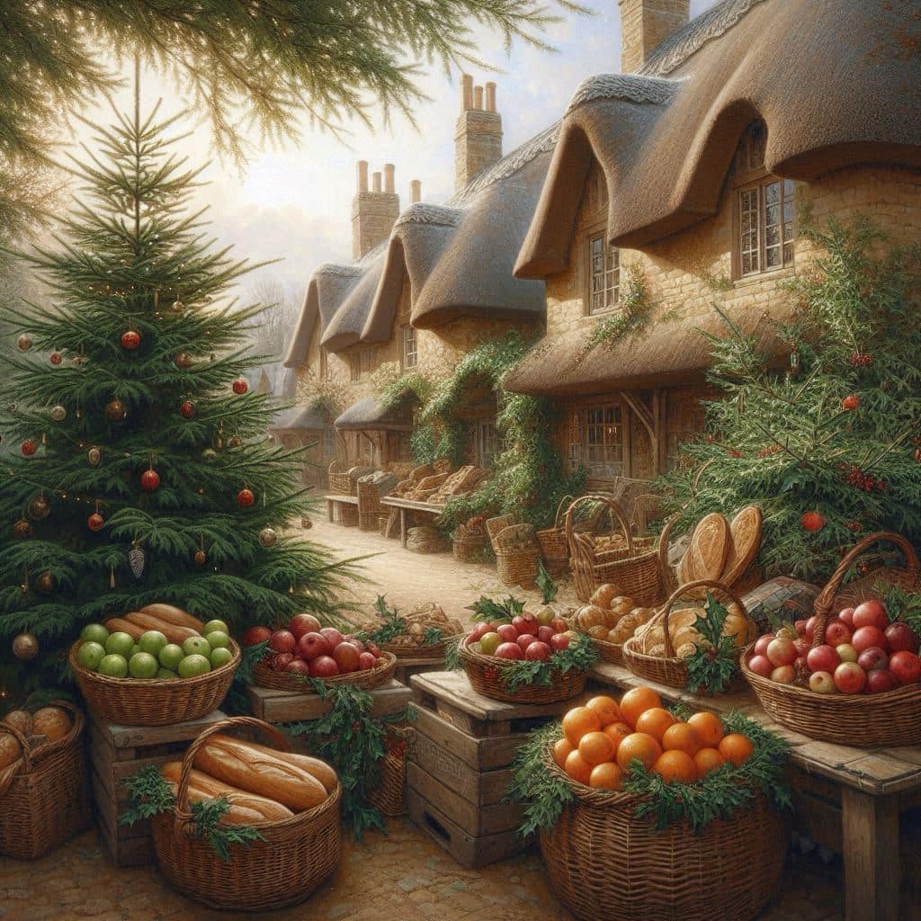 Christmas Village Cottage Market