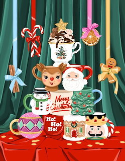 Christmas Mug Stack