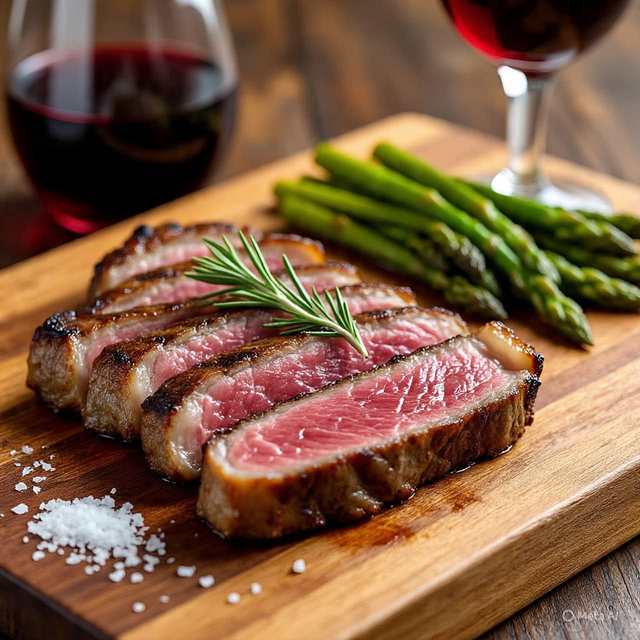 Steak and Asparagus Dinner