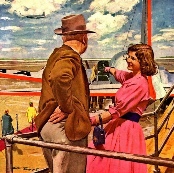 Vintage Airline Advertisement