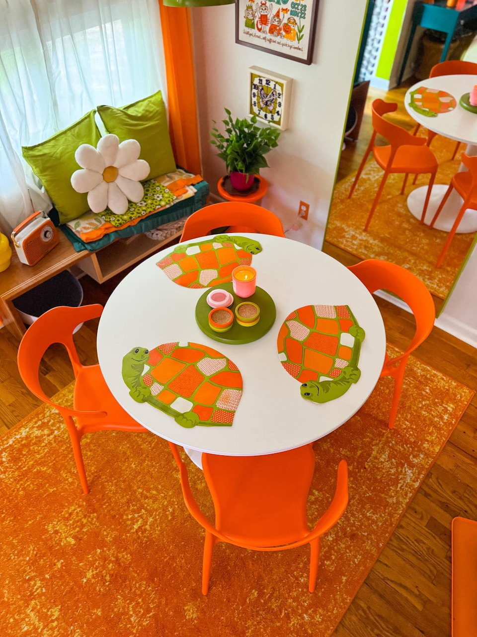 Colorful Retro Dining Room