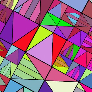 Colorful Abstract Triangles