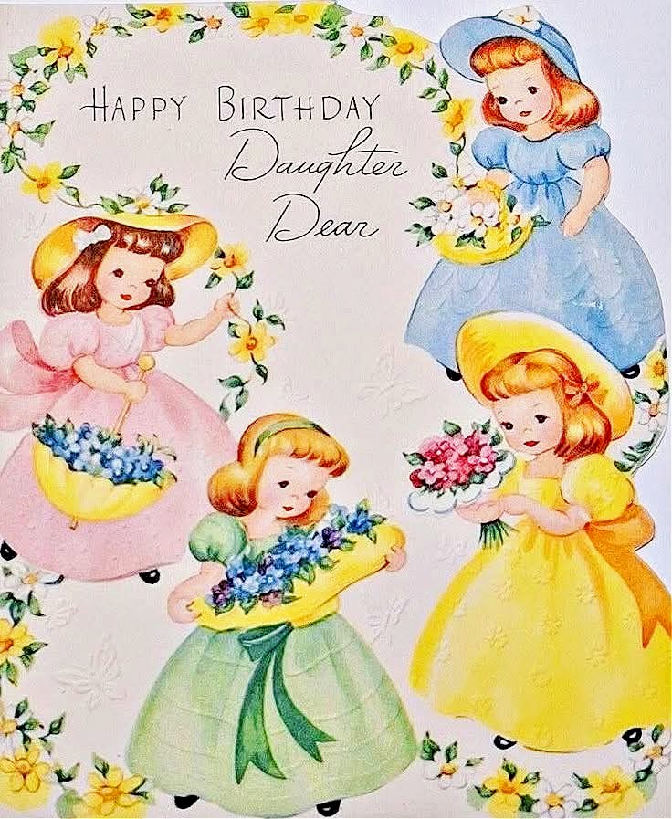 Vintage Birthday Greeting Card