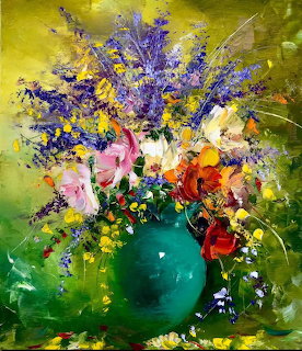 Colorful Flower Bouquet Painting