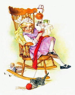 Playing Grandma by Maud Humphrey Bogart