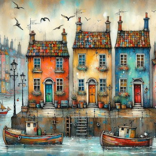 Colorful Harbor Village Houses