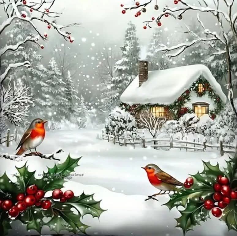 Snowy Christmas Cottage