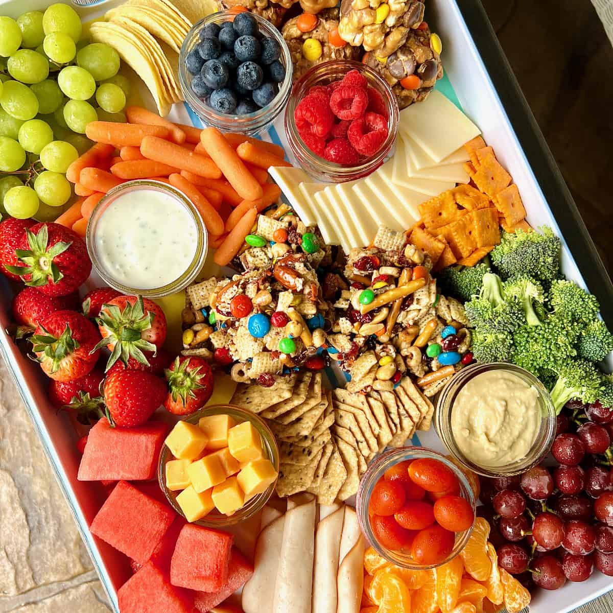 Colorful Party Snack Board