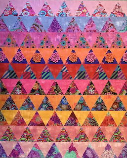 Colorful Triangle Quilt