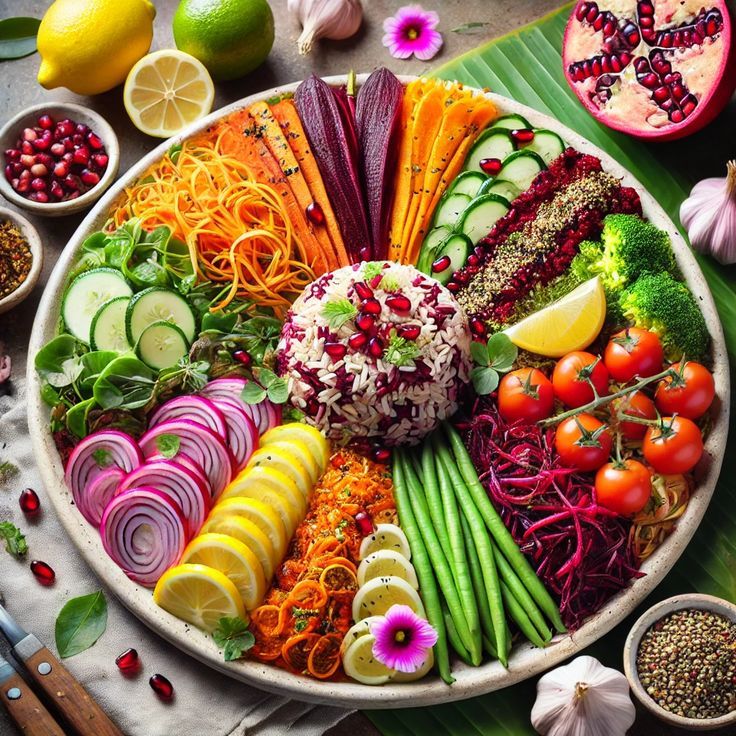 Colorful Veggie Grain Buddha Bowl