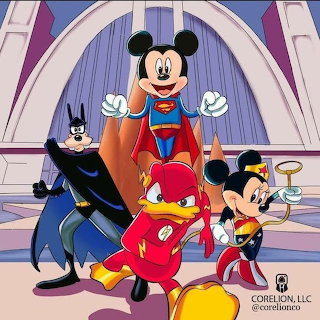 Mickey Mouse and Superhero Friends