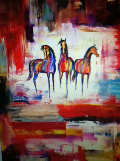 Watercolor Horses