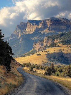 Wyoming Mountain Road