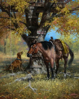 Cowboy Horse Tree House