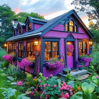 Purple Cottage Garden