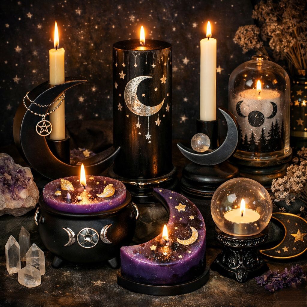 Witch Candles and Crystals