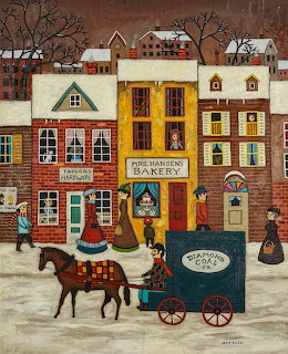 Winter Village Folk Art