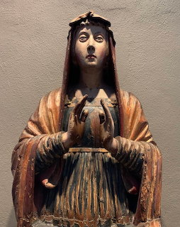 Wooden Madonna Statue