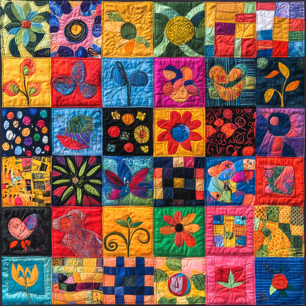 Colorful Patchwork Quilt