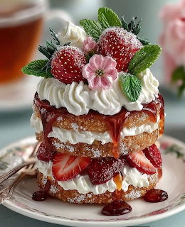 Strawberry Cream Cake
