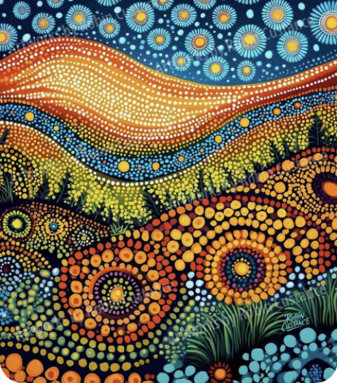 Dot Art Landscape