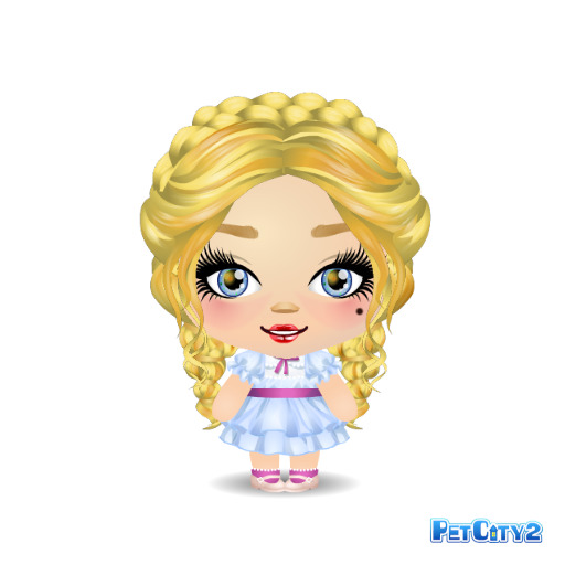 Blonde Cartoon Girl