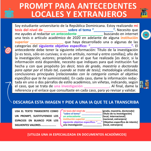 Spanish infographic poster with blue and red sections, text blocks, and small icons