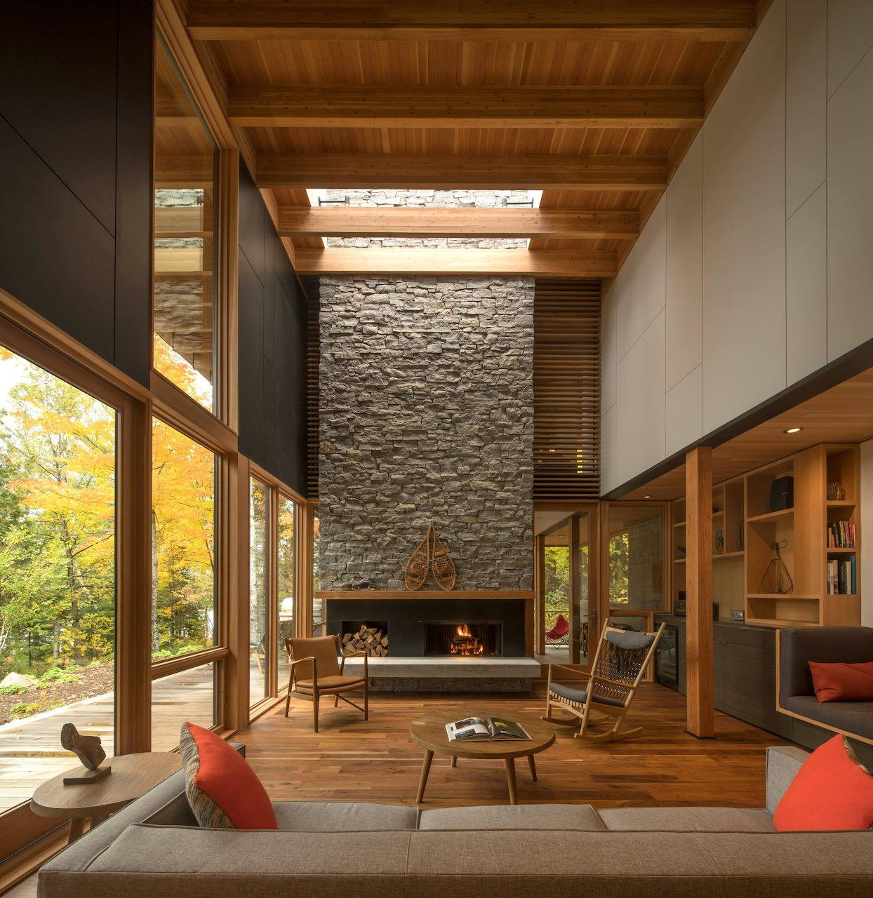 Modern Living Room Fireplace