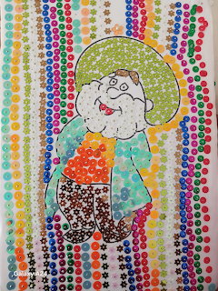 Colorful Dot Art Girl