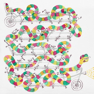 Colorful Snake Tandem